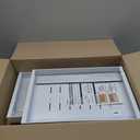 4 Pack Expandable Pull Out Cabinet Organizer 21"Deep With Raising Pad for Framed Cabinets,Upgrade 3 Slide Rails Slide Out Drawers,No Drill Roll Out Shelves,Adjustable Width 12.1"-20.4" White