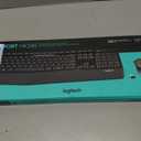 Logitech MK345 Wireless Keyboard and Mouse Combo with Palm Rest, 2.4 GHz USB Receiver, Compatible with PC, Laptop, Black