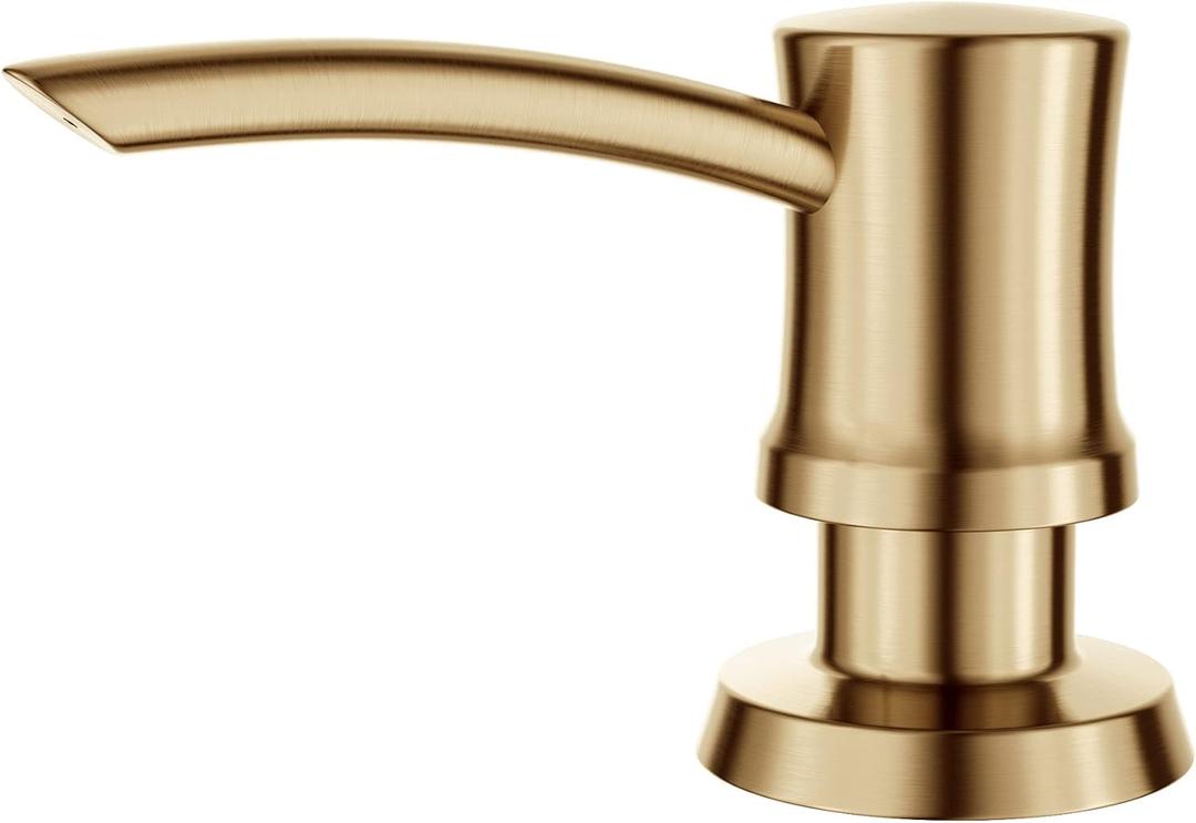 KRAUS Kitchen Soap and Lotion Dispenser in Brushed Brass, KSD-54BB