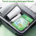 2 x Laundry Detergent Sheets, Ultra Concentrated Rapid-Dissolve Laundry Soap Sheets, Zero Residue, Plant-Based Stain Remover Plastic-Free Laundry Strips, Fresh Scent, 30 Count (Pack of 1)