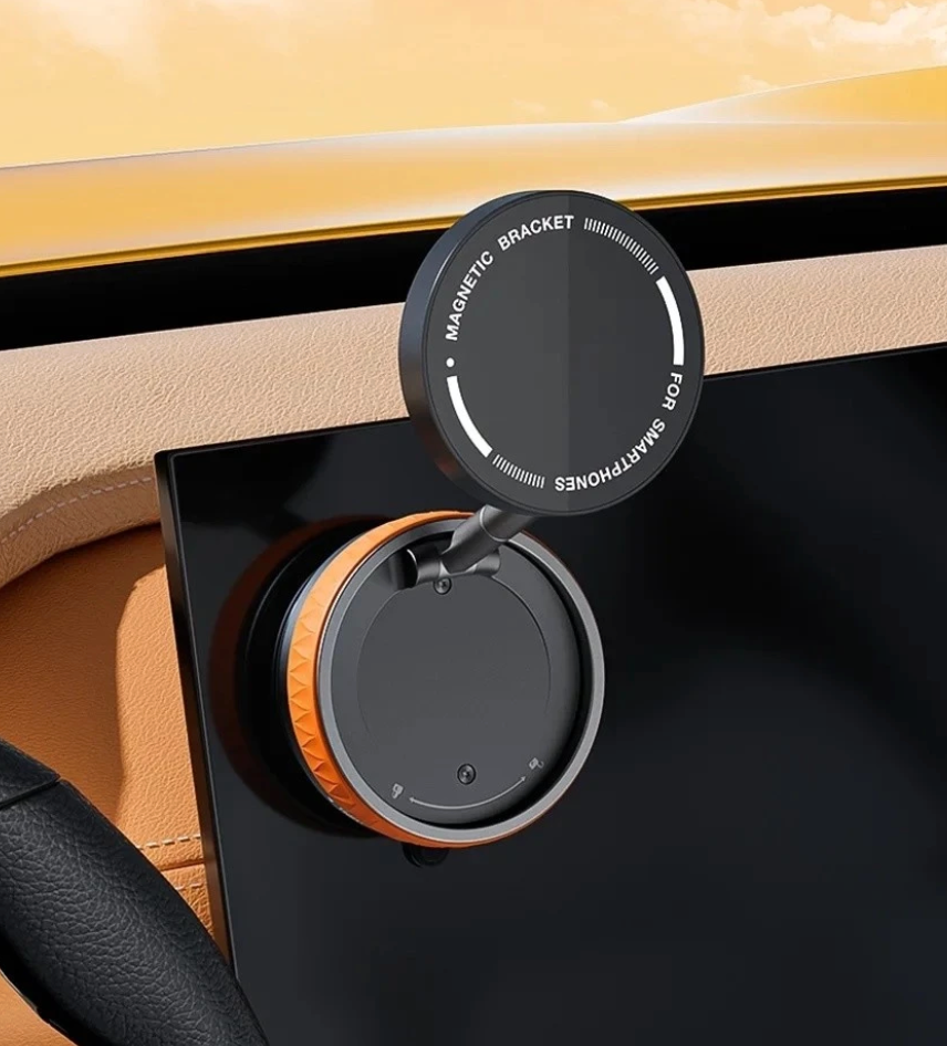 360° Adjustable Vacuum Magnetic Suction Cup Phone Mount, Hands-Free Magnetic Cell Phone Holder for Car/Gym/Mirror/Smoot
