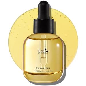 LA'DOR Hair Perfume Oil for Dry Damaged Hair - Anti Frizz Nourishing Fragrance Gloss Oil Serum Leave-In Conditioner Hold Curls & Waves No Sulfate Paraben 1 Fl Oz 03 Osmanthus Korean Haircare Lador
