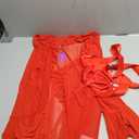 Avidlove Mesh Lingerie Robe Sets for Women Sexy Nightgown Long Sleeve Kimono Ruffle Nighty With Thong (Medium)