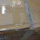 Tufted Club Chair Pack of 1, Accent Chair Upholstered Button Armchair with Lumbar Pillow, Linen Fabric Sofa Chairs for Bedroom Living Room, Mid Century Modern Reading Chair with Studded, Blue