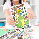 2 x 15 Sheets Make Your Own Animal Stickers for Kids Girls Boys Toddlers Create A Face Decal Large Print Pack Custom Waterproof Decals Party Favors Set Craft Sticker Books Supplies (Style 2)