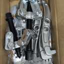 Orion Motor Tech Gear Puller Set, 3" 4" 6" 3 Jaw Puller Kit for Pulley Gear Bearing Flywheel Removal, Heavy Duty Pulley Puller with Reversible Jaws 3 pcs Bearing Puller Tool Kit (Silver)