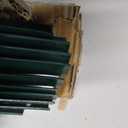 10 Pack Metal Fence Posts, 3ft Heavy Duty U-Post, Green Garden Stakes, No-Dig Post Anchors for Wire Fences, Temporary Fencing, Electric Fence, and Corner Support