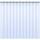 Peryiter 12 Pcs 72" x 84" Heavy Duty Clear PVC Strip Curtain Kit, Waterproof Insulated Strip Door for Warehouse, Freezer, Cooler, Garage - Fits 6' x 7' Doors
