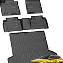 KUST Floor Mats Set for 2022-2026 Hyundai Tucson Gas (Not for Hybrid or PHEV), All Weather Floor Liners & Rear Trunk Cargo Mat for Tucson Accessories, TPE Rubber Raised Edge, 4pcs