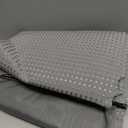 Long No Hook Shower Curtain with Snap in Liner,230GSM Waffle Weave Shower Curtains for Bathroom,71W x 80H(78"),Grey