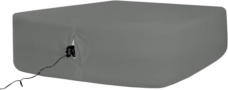 Bedecor Air Bed Sheets for Mattress Cover Removable Bed and Elastic Band Super Soft and Breathable & Deep up to 21" Dark Gray Twin