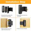 Blink Doorbell Mount, Anti-Theft Video Doorbell Door Mount Bracket No Drilling, Not Block Doorbell Motion Sensor, Easy to Install, Fit for Blink Doorbell Camera (Black)