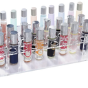 IPENP Rollerball Perfume Organizer, Beauty Scent Holder, 36 Space Clear Acrylic Perfume Organizer consists of 16 large sizes and 20 small sizes Tall Scented Oil Storage Display Case