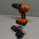 BLACK+DECKER 20V MAX Cordless Drill and Driver, 3/8 Inch, With LED Work Light, Battery and Charger Included (LDX120C)