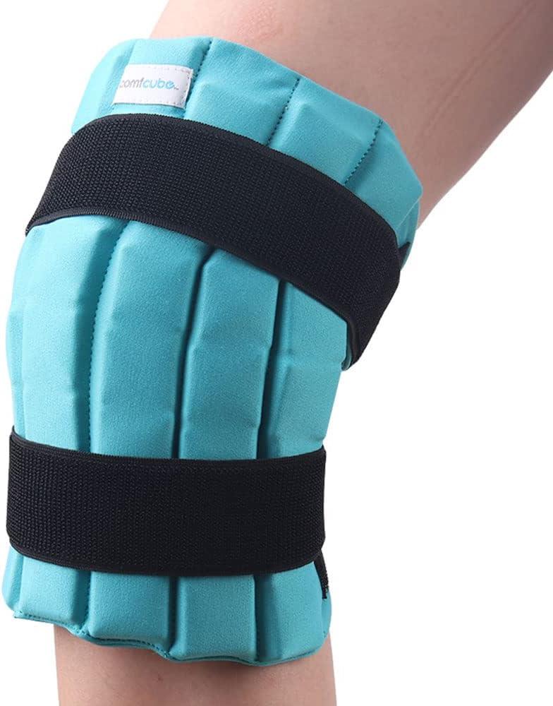 Ice Pack for Knee After Surgery, 2 Hours Long Lasting Cold Pack for Knee Injuries Cold Therapy Flexible Ice Pack for Pain Relief, Swelling, Surgery, ACL, Meniscus Tear