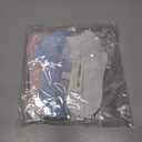 4 Pairs Crew Socks Ruffle - Fancy White Socks Cute For Women, White/Yellow/Blue/Pink