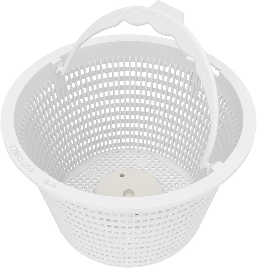 Pool Skimmer Basket 27180-009-000 Replacement Basket for Hayward Inground Pool Strainer Basket, Standard Skimmer Baskets for Swimming Pool, White