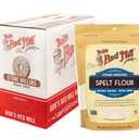 Bob's Red Mill Spelt Flour, 22oz (Pack of 4) - Whole Grain, Vegan, Kosher BBD: 04/27/27