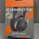 SteelSeries Arctis Nova 1 Multi-System Gaming Headset  Hi-Fi Drivers  360 Spatial Audio  Comfort Design  Durable  Ultra Lightweight  Noise-Cancelling Mic  PC, PS5/PS4, Switch, Xbox - Black (Wired)