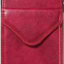 Compatible with iPhone 11 Pro Max Wallet Case, Premium PU Leather with 5 Card Slots Durable Ring Holder Phone Case with Strap, Ejector Pin & SIM Card Storage, Protective Shockproof Phone Cover Red