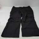 Mens Denim Baggy Pants with Cargo Pockets Mid Weight Casual Streetwear Wide Leg Jeans Hip Hop Skater Trousers (XX-Large, A15 Black)