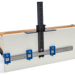 VEVOR Cabinet Hardware Jig, Aluminum Alloy and Stainless Steel Cabinet Handle Jig with Center Punch, Adjustable Cabinet Hardware Template for Installation of Door Drawer Front Knobs Handles and Pulls