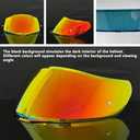 K1 Face Shield Replacement,UV Protective Scratch-resistant helmet Visor compatible with AGV K1, K1S, K3SV, K5, K5S Helmet (Revo Deep Red-day use only) (L)