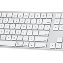OMOTON Bluetooth Keyboard Compatible with Mac, with Numeric Keypad, Rechargeable Wireless Keyboard Compatible with MacBook Pro/Air, iMac, Mac mini/Pro Laptop and PC (Silver)