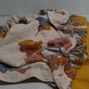 XIBLC Boho Throw Blanket, 100% Cotton Ultra Soft Luxury Throw Rustic Quilt, 90"x 94" Floral Bird Butterfly Farmhouse Decor Bed Blankets, All Season Rustic Reversible Bohemian Throw for Bed - Yellow