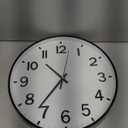 HZDHCLH White Analog Wall Clocks Battery Operated,12 inch Silent Non Ticking Modern Wall Clock for Living Room Bedroom Kitchen Office Classroom Decor