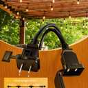 Svater Outdoor String Lights Led 105FT, Commercial Grade Patio Light with 1W Dimmable S14 Shatterproof Bulbs, ETL Listed Heavy-Duty Outside Waterproof Cafe Bistro Market Lighting Warm White