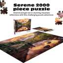 Buffalo Games - Maroon Lake Reflections - Joshua Snow - 2000 Piece Jigsaw Puzzle for Adults - Scenic Nature Puzzle, Challenging Mountain Landscape, Bonus Poster Included, Finished Size 38.50 x 26.50, Large