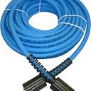 UBERFLEX Kink Resistant Pressure Washer Hose 1/4", 3,100 PSI with (2) 22MM - Made in USA - (50 Feet)