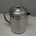 Coleman Stainless Steel Percolator Coffee Pot 12-Cup Capacity Lightweight Coffee Percolator No Filter Needed Durable Outdoor For Camping Backpacking RV Stovetop Campfire & More (One Size)