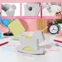 Li&Zhao Wobble Horse Sticky Note Holder Silicone Label Holder Stand, 2026 Year of the Horse Good Luck Stable Rocking Horse Design for Tabletop Organizer, Office Desk Accessory, Home Decoration(Gray)