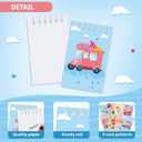 Zonon 24 Pack Cute Mini Notebooks for Kids Ice Cream Party Favors Pocket Notebook Mini Ice Cream Spiral Notepads Gifts Bulk for Birthday Party Favors Supplies School Teacher Classroom Gifts