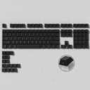 dagaladoo Black keycap Set,Shine Through Keyboard caps South Facing, Japanese Style Double Shot PBT Key caps,OEM Profile Custom keycaps for Mechanical Keyboards(only keycap)