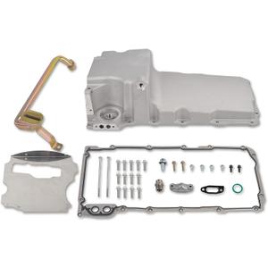 302-1 81074 LS Swap Retrofit Oil Pan Kit Compatible with GM Classic Car Muscle Car Trucks LS Gen III IV Aluminum 1955-87 Fits for LS1 LS2 LS3 LS6 LSX 4.8L 5.3L 5.7L 6.0L 6.2L Engines (Silver)