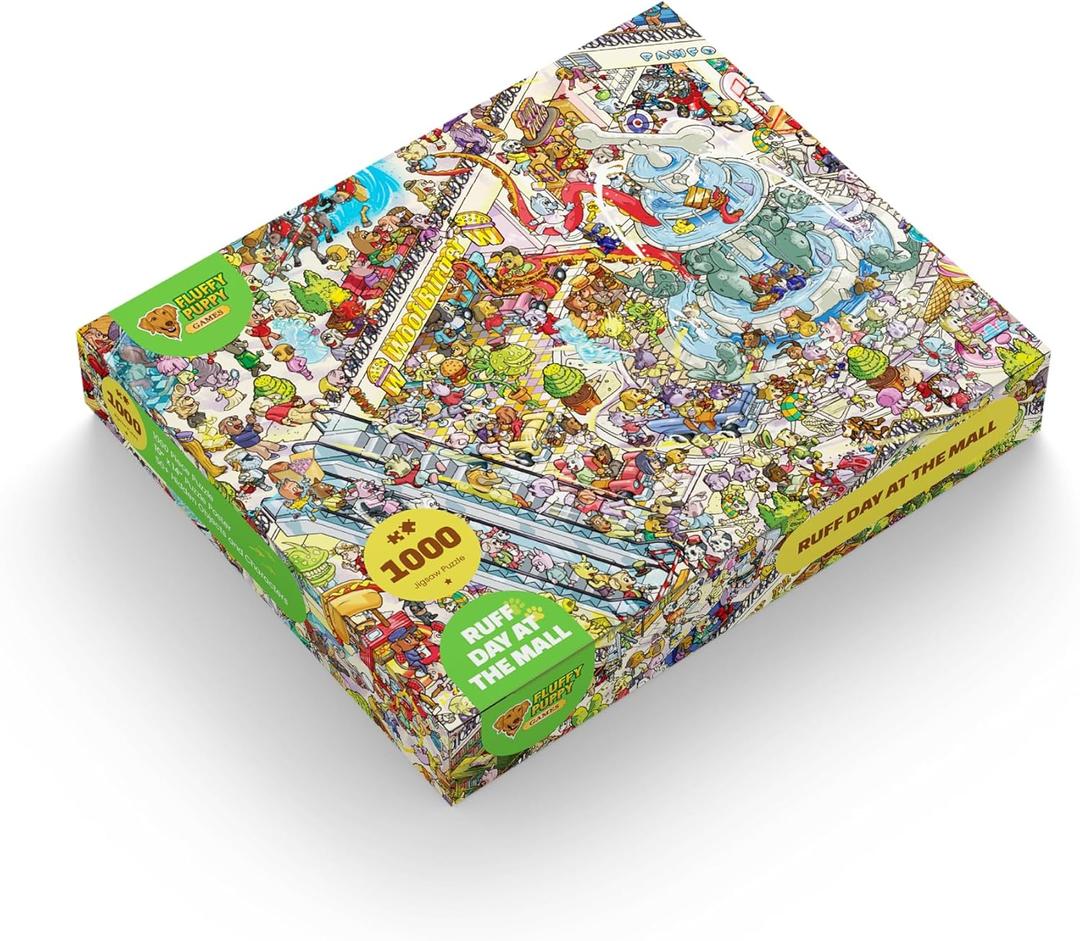 Ruff Day at The Mall  1000 Piece Jigsaw Puzzle  Challenging Fun for Adults and Kids