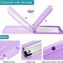 10 Pieces Clipboard with Storage Plastic Storage Clipboard
