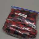 Christmas Refrigerator Handle Covers Set of 8, Buffalo Plaid Black and Red Gnome Kitchen Decorations Refrigerator Door Handle Covers for Fridge Microwave Oven Dishwasher Handle Protector