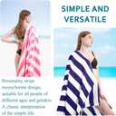4 Packs Extra Large Beach Towel Bath Towel 72*40 Set Bathroom Sheets Bulk Oversized Soft Absorbent Thick Xl Big Giant Microfiber Terry Blanket Clearance Turkish Toallas De Playa NOT Cotton Blue Navy