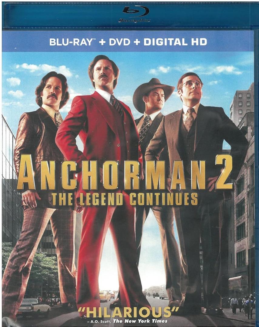 Anchorman 2: The Legend Continues (Blu-ray + DVD + Digital HD)