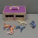 Breyer Unicorn Magic Wooden Carry Stable Playset with 6 Unicorns  Unicorn Gifts for Girls | Toys for Kids Ages 48 | Hand-Painted Horses in Carrying Case | Imaginative Play Set