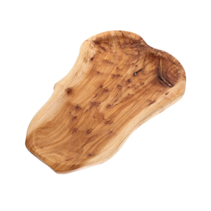 Root Carving Bamboo Serving Platter Fruit Bowl Salad Plate Snack Holder Multi-use Decorative Dish