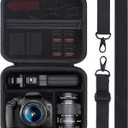 Lebakort Storage Case Compatible with Canon EOS Rebel T7 / T7i / R100 / R50 / R5 / R6 Mark II / R7 / R8 / 90D / 5D Mark IV Camera
