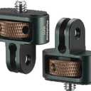 Camera Tripod Adapter, 2pcs 1/4" Adapter Screw Head Camera Mount Compatible with Insta 360/Gopro Hero/Sjcam Action Cameras and Other Standard 1/4" Accessories, Quarter Inch Mount for GoPro Ecosystem