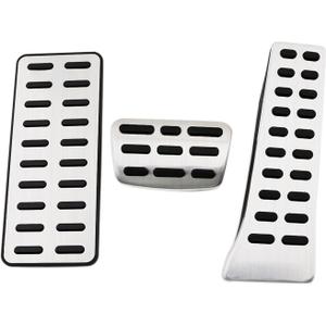 NO Drill Gas Fuel Brake Foot Rest Pedal Cover Compatible with Tucson Sonata Palisade G70, KIA Sportage Stinger Sorento Optima Cadenza Accessories (AT)