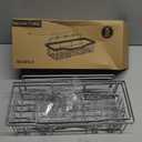 Adhesive Shower Caddy, No Drilling Bath Organizers 5 Pack, Rustproof Shelves with Soap Holder & Toothbrush Holder, Bathroom Organizers and Storage, Silver