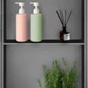 Shower Niche, Stainless Steel Elegant Bathroom Niche, No Tile Needed Recessed Shower Shelf Organizer for Storage (12*24*2-2 Inch, Grey)